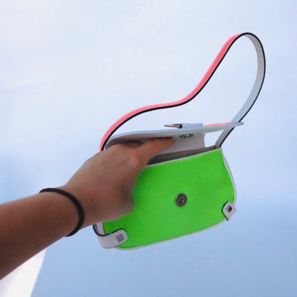 Vintage 2000s Guess hand painted colorblocked neon - Picture 3 of 4